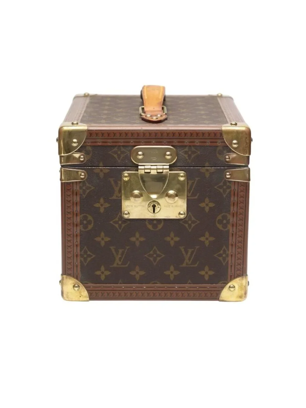 Louis Vuitton Monogram Makeup Case Boite Flacon Bag Brown